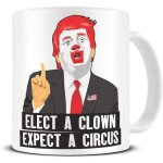 Elire un clown attendez - vous a une tasse de cirque donald trump tasse a caf� politique anti trump th� ...