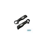 Embout de cintre vtt atoo alu forge noir mat ergo. l125mm 171gr av bouchons cintre (pr)