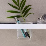 Emco liaison coupelle en verre pour �tag�re � rail rectangulaire, plate, 186600002