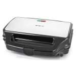 Emerio st - 109562. 17 gaufrier et appareil à croque - monsieur 900 w noir, argent Emerio st - 109562. 17 gaufrier et appareil à croque - monsieur 900 w noir, argent