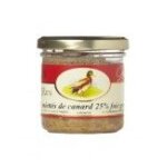 Emiett de canard, 25% de foie gras, verrine 90gr