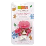 Emporte - pice ejecteur pour pate a sucre noel 3 pices