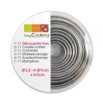 Emporte - pices ronds en inox 11 pices