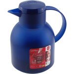 Emsa 504231 samba pichet isotherme, fermeture quick tip, 1 litre, 100% hermtique, tanslucide, bleu