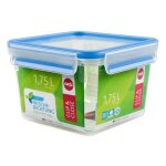 Emsa 508537 bo�te herm�tique alimentaire rectangulaire 1, 75 l bleu, transparent