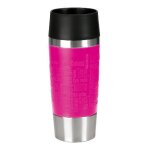 Emsa 513550 thermos 0, 36 ml noir, rose et acier inoxydable