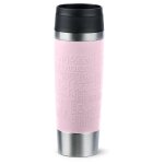Emsa travel mug classic grande 500 ml rose, acier inoxydable