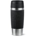 Emsa travel mug classic n2020200 thermos 360 ml noir, acier inoxydable acier inoxydable