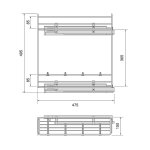 Emuca porte - bouteilles coulissant suprastar avec fermeture en douceur, 200, chrom�, acier, 1 ut.