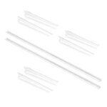 Emuca profil�s de fixation murale et supports d?�tag�res jagmet, 380, peint en blanc, acier, 1 kit