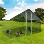 Enclos poulailler 3 m parc grillagé 2. 20x1. 4m acier galvanisé Enclos poulailler 3 m parc grillagé 2. 20x1. 4m acier galvanisé