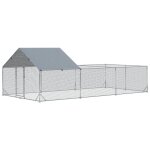Enclos poulailler chenil 18 m - parc grillagé dim 6l x 3l x 1, 95h m - espace couvert - acier galvanisé ... Enclos poulailler chenil 18 m - parc grillagé dim 6l x 3l x 1, 95h m - espace couvert - acier galvanisé ...