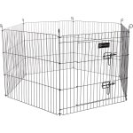 Enclos zippo noir � 120 � hauteur 60 cm pour lapin