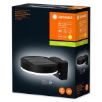 Endura solaire circle wall applique ext�rieure 6w=600lm noir