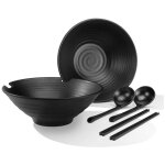 Ensemble de 2 bols a salade, bols a soupe ramen, bols a m�langer, ensemble de vaisselle (avec baguettes ...