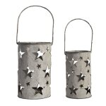 Ensemble 2 photophores etoile 12x36cm