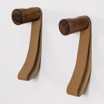 Ensemble de 2 porte - manteaux muraux niena bois fonc�