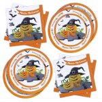 Ensemble de 20 assiettes et serviettes halloween ¿ parfait pour vos f�tes!