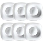 Ensemble de 3 coquetiers en porcelaine blanche, el�gant service a petit - d�jeuner en c�ramique 3 pi�ces ...