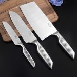 Ensemble de 3pcs - ensemble de couteaux de cuisine japonais, 3 pices, filet de poisson, couperet a viande ...