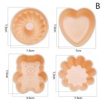 Ensemble de 4 moules en silicone pour macaron, muffin, donuts, cupcake, tasse de gâteau, bricolage, ustensiles ... Ensemble de 4 moules en silicone pour macaron, muffin, donuts, cupcake, tasse de gâteau, bricolage, ustensiles ...