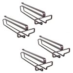 Ensemble de 4 porte - verre a vin sous le meuble, support a verres suspendus, support a verres a pied ...