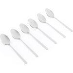 Ensemble de 6 cuillres a caf u2013 newbury en acier inoxydable ensemble de couverts, finition miroir, ...