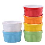 Ensemble de 6 ramequins colorés pour pâtisserie, ljl - 140ml pièces, cuisson au four, pour gâteaux, crème ... Ensemble de 6 ramequins colorés pour pâtisserie, ljl - 140ml pièces, cuisson au four, pour gâteaux, crème ...