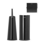 Ensemble brosse wc et support porte rouleau et distributeur de papier brabantia renew en mtal coloris ...