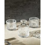 Ensemble de carafe a whisky en verre 3 pi�ces aron - avec couvercle