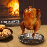 Ensemble de casseroles antiadh�sives pour barbecue, 1 ensemble, pour r�tir, poulet, support avec bol, ...