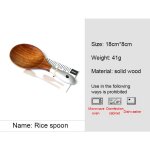 Ensemble de casseroles en bois, cuillre de service pour soupe de riz, ustensiles de cuisine en bois ...