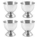 Ensemble de coquetiers en acier inoxydable avec plateau souple et porte - ustensiles de cuisine, argent� ...