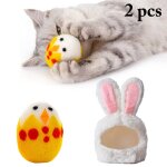 Ensemble de costumes de pâques pour animaux de compagnie, chapeau de chat, oreilles de lapin mignonnes, ... Ensemble de costumes de pâques pour animaux de compagnie, chapeau de chat, oreilles de lapin mignonnes, ...