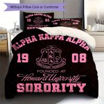 Ensemble de courtepointe a motif alpha personnalis� pour la decoration de la chambre a coucher, comprend ...