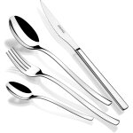 Ensemble de couverts 24 pices, set de couverts avec couteau a steak en acier inoxydable 18 / 10 design ...