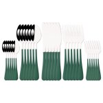 Ensemble de couverts en acier inoxydable 6 / 30 pices vaisselle arc - en - ciel couteau fourchette a ...