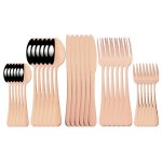 Ensemble de couverts en acier inoxydable 6 / 30 pices vaisselle arc - en - ciel couteau fourchette a ...