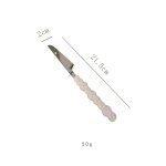 Ensemble de couverts en acier inoxydable, couteau, fourchette, cuillre, manche en cramique avec perles, ...