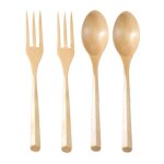 Ensemble de couverts en bois naturel ¿ fourchettes et cuill�res el�gantes pour les repas, cadeau id�al ...