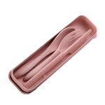 Ensemble de couverts portables modernes en paille de bl, fourchette, cuillre, couteau klb