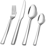 Ensemble de couverts, service d'argenterie en acier inoxydable de 16 pi�ces pour 4, les ustensiles de ...