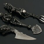 Ensemble de couverts squelette vintage cadeau d'halloween, ensemble de couverts de table a dîner, artisanat ... Ensemble de couverts squelette vintage cadeau d'halloween, ensemble de couverts de table a dîner, artisanat ...