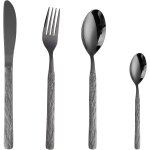 Ensemble de couverts de table noir 6 personnes, set de couvert acier inoxydable avec cuillère, couteau, ... Ensemble de couverts de table noir 6 personnes, set de couvert acier inoxydable avec cuillère, couteau, ...