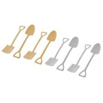 Ensemble de cuill�res a dessert en forme de pelle, en acier inoxydable, cuill�re a th�, caf�, sucre, ...