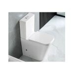 Ensemble cuvette wc sans bride rimless à poser sean - avec abattant et réservoir - blanc - blanc - - Ensemble cuvette wc sans bride rimless à poser sean - avec abattant et réservoir - blanc - blanc - -