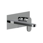 Ensemble externe pour robinet mural chrome avec longue tige amalfi