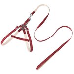 Ensemble de harnais et laisse pour chien et chat, doux et respirant, collier a carreaux pour chiot, petit, ...
