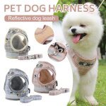 Ensemble harnais et laisse en nylon pour chiot et chaton, r�fl�chissant, pour petit chien