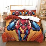 Ensemble de housse de couette ensemble de literie spiderman housse de couette super hero